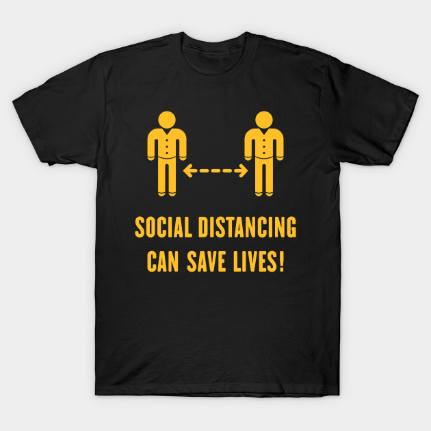 Social Distancing Can Save Lives! (Corona Virus / Gold) by MrFaulbaum